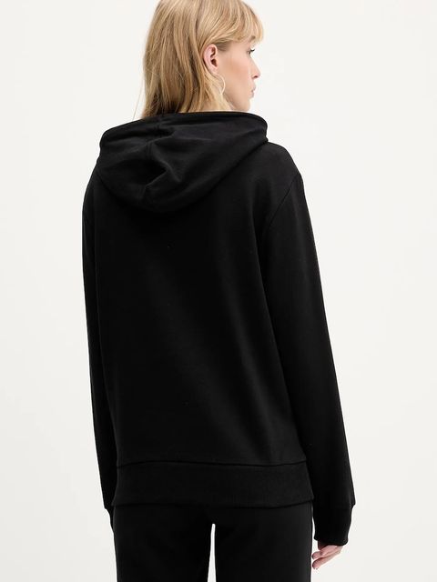 New Era bluza damska kolor czarny z kapturem z aplikacją 60684415 - zdjęcie produktu nr 2