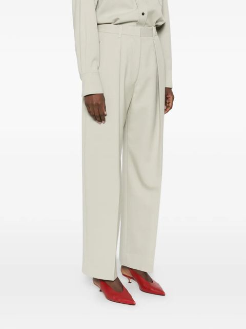 Victoria Beckham pleated trousers - Green