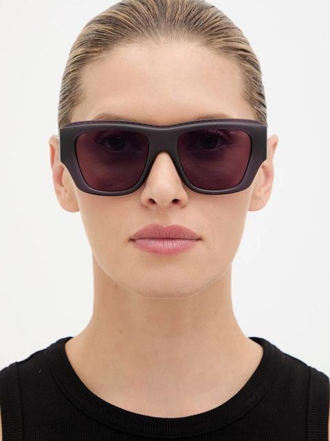 Jimmy Choo okulary przeciwsłoneczne damskie kolor fioletowy 0JC6003U