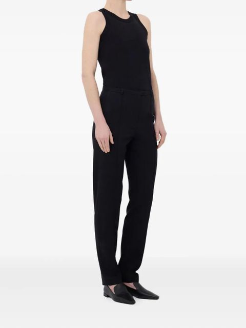 LouLou de Saison pleat-detail straight trousers - Black - zdjęcie produktu nr 2