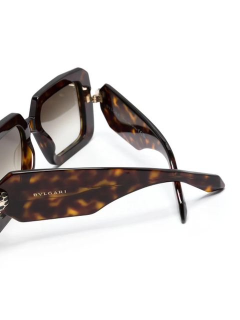 Bvlgari Serpenti oversize sunglasses - Brown - zdjęcie produktu nr 2