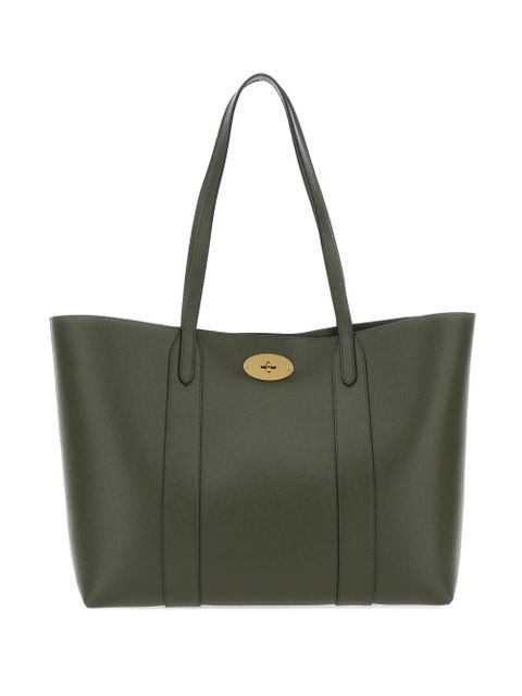 Mulberry Bayswater turnlock-fastening leather tote bag - Green