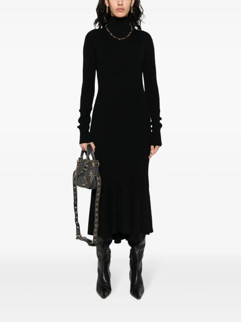 Balenciaga ribbed-knit midi dress - Black