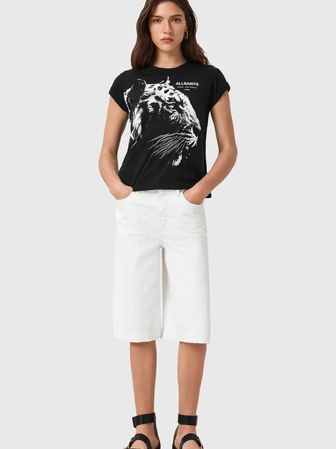 AllSaints t-shirt bawełniany IVANA damskie kolor czarny W038JD