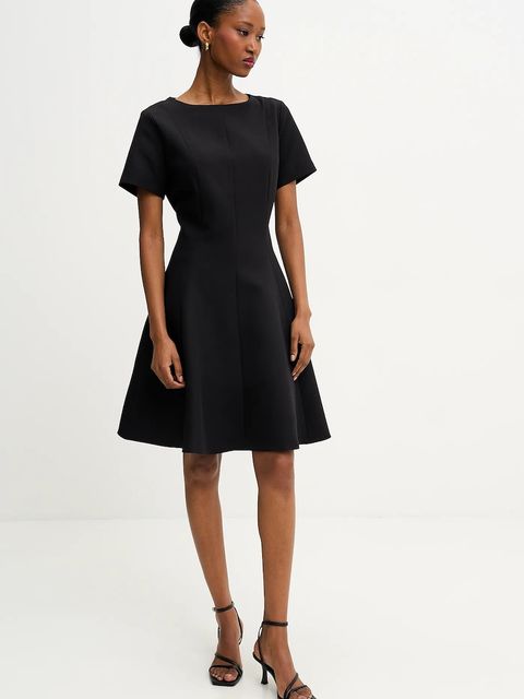 Answear.LAB sukienka kolor czarny mini rozkloszowana