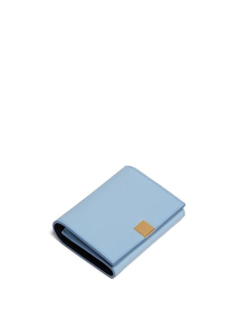 Marni tri-fold leather wallet - Blue