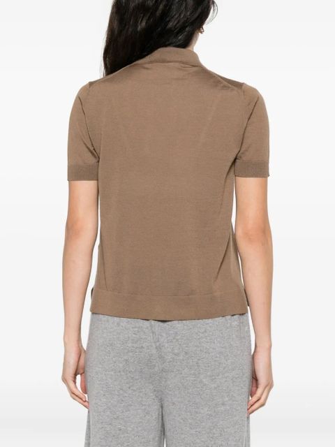 Max Mara button-front short-sleeve shirt - Brown