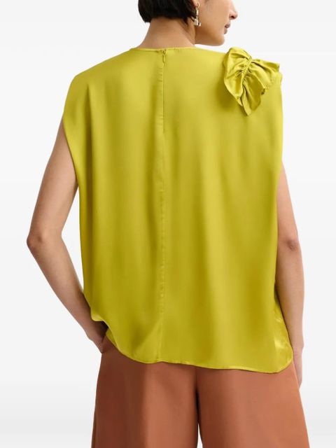 Essentiel Antwerp ruffled-trim sleeveless blouse - Yellow