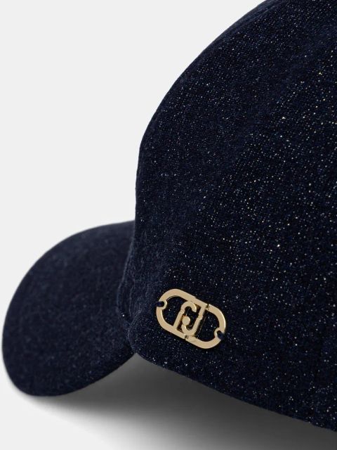 Liu Jo czapka z daszkiem damska kolor granatowy gładka TA5289 F0960