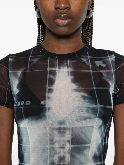 Jean Paul Gaultier Squeletor mini dress - Black