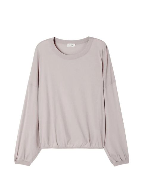 American Vintage Laloom long-sleeve cotton T-shirt - Neutrals - zdjęcie produktu nr 1