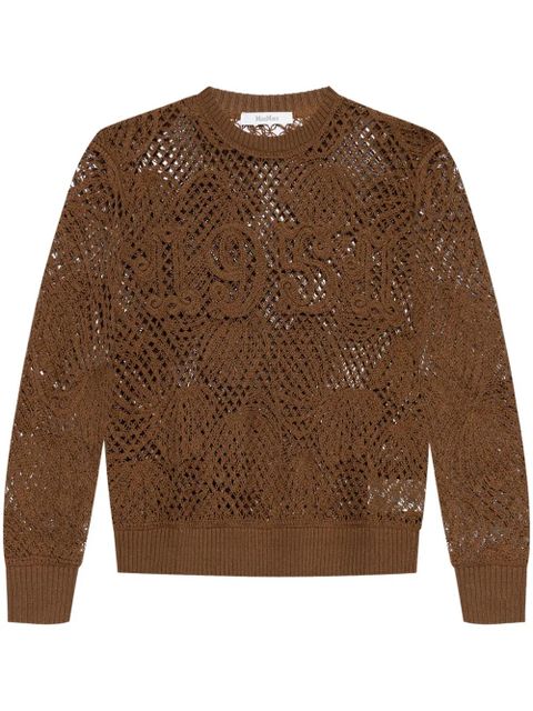 Max Mara open-knit jumper - Brown - zdjęcie produktu nr 1
