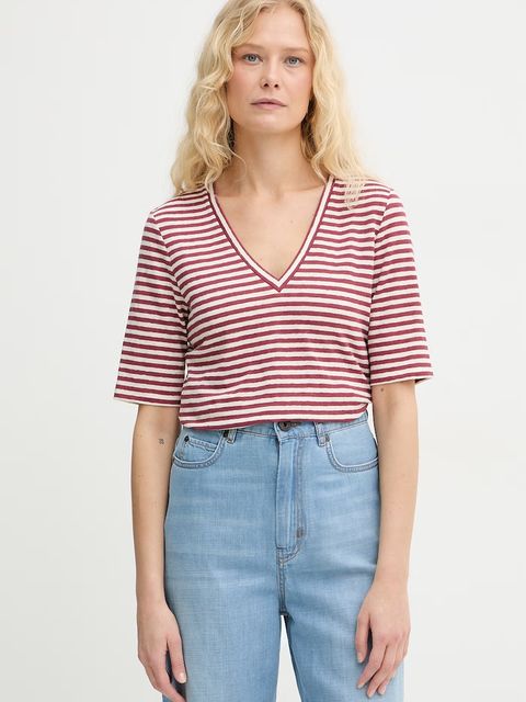 Weekend Max Mara t-shirt damski bawełniany OPZIONE - zdjęcie produktu nr 2