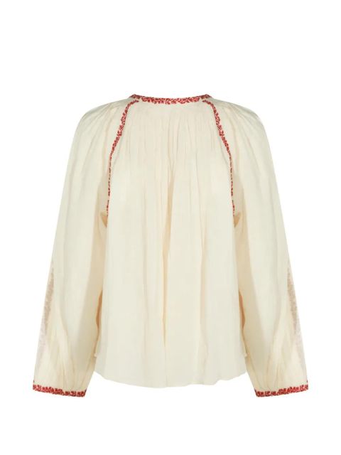 MARANT ÉTOILE embroidered top - Neutrals - zdjęcie produktu nr 2