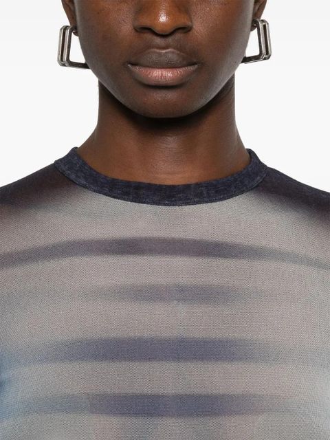 Jean Paul Gaultier mesh maxi dress - Blue