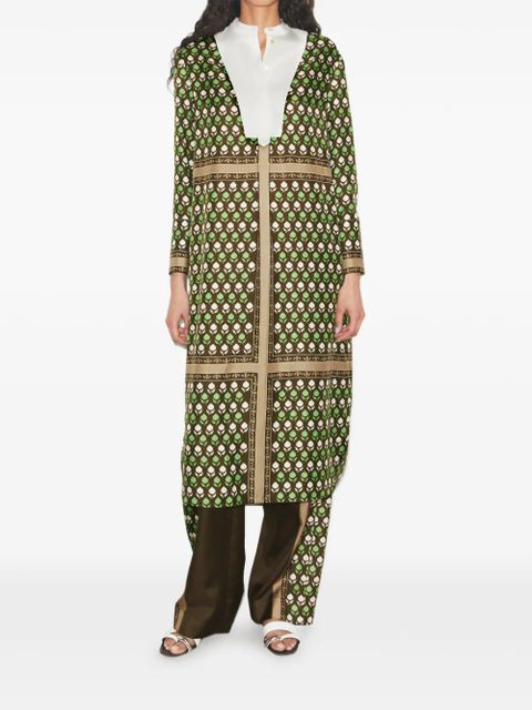 Tory Burch silk shirt dress - Brown - zdjęcie produktu nr 2