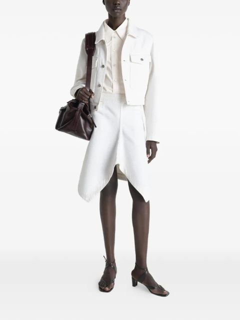 LEMAIRE asymmetric denim skirt - White - zdjęcie produktu nr 2
