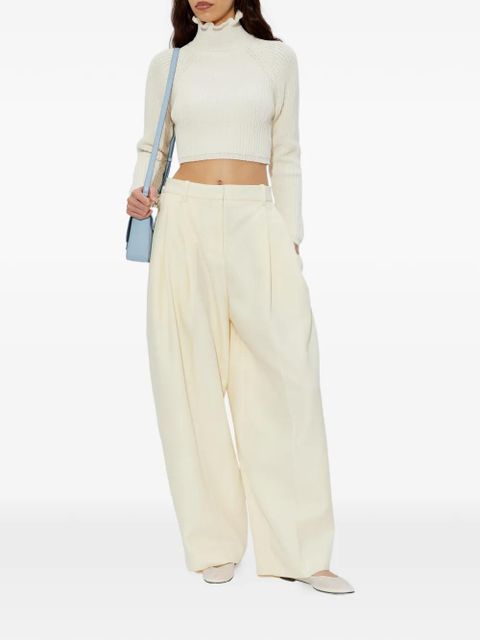 Max Mara ruffled-neck sweater - Neutrals - zdjęcie produktu nr 2