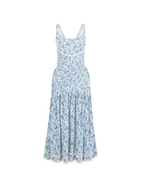 Rabanne floral lace midi dress - White - zdjęcie produktu nr 1