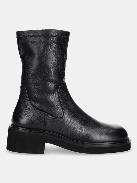 Tommy Jeans botki TJW STRETCHY MID BOOT - zdjęcie produktu nr 1