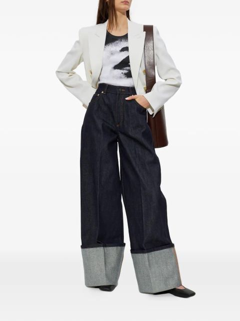 Givenchy cuffed wide-leg jeans - Blue - zdjęcie produktu nr 2