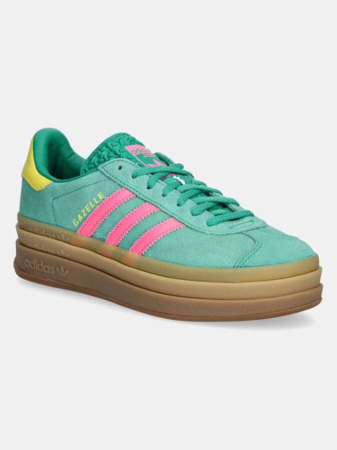 adidas Originals sneakersy zamszowe Gazelle Bold kolor zielony JH9668 - zdjęcie produktu nr 1