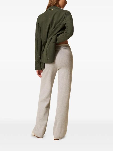 TWINSET drawstring knit trousers - Grey