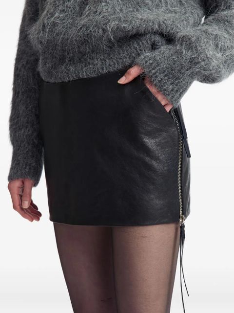 16Arlington Adu zip-detail mini skirt - Black - zdjęcie produktu nr 2