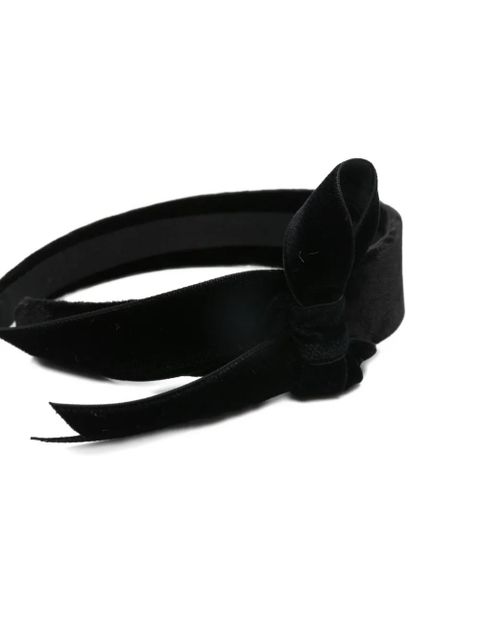 Jennifer Behr bow-embellishment hair band - Black - zdjęcie produktu nr 2