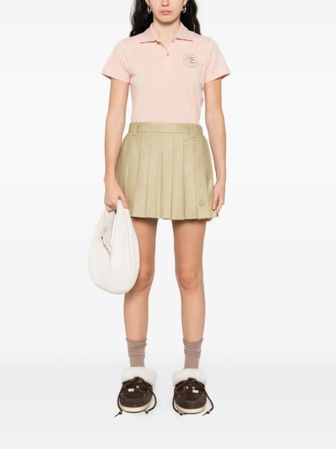 Moncler pleated logo mini skirt - Neutrals - zdjęcie produktu nr 2
