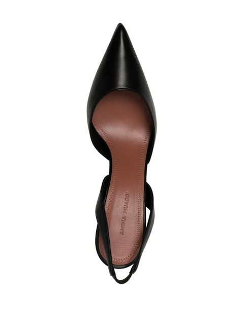 Amina Muaddi Holli 95mm slingback pumps - Black