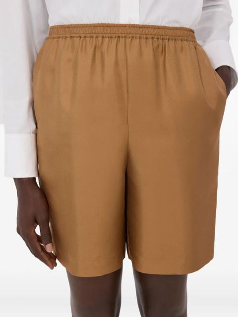 LouLou de Saison Zinia elasticated-waist shorts - Brown