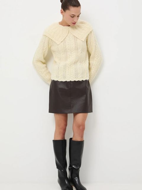 Medicine sweter damski kolor żółty - zdjęcie produktu nr 2