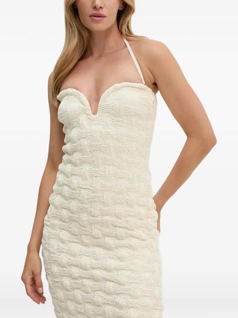 Nanushka textured halterneck dress - Neutrals