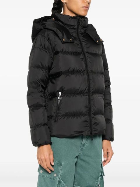 TWINSET logo-patch padded jacket - Black