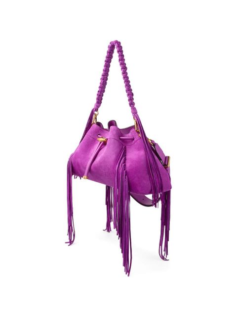 Jimmy Choo Cinch M fringed shoulder bag - Purple - zdjęcie produktu nr 2