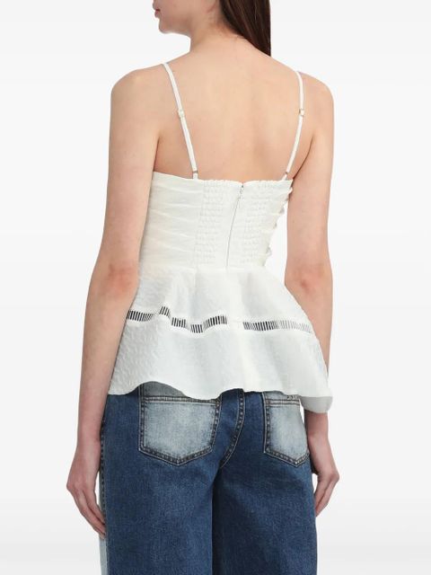 Aje Cinque jacquard top - White