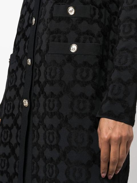 Ferragamo fitted single-breasted Gancini coat - Black