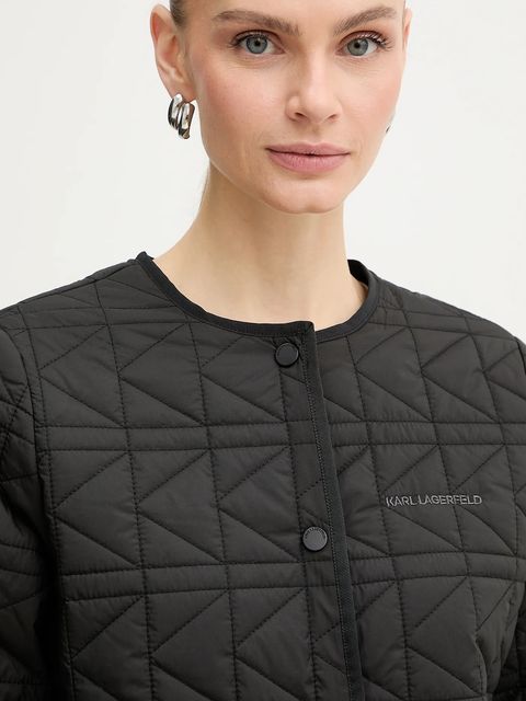 Karl Lagerfeld kurtka K QUILT kolor czarny przejściowa B1W15041
