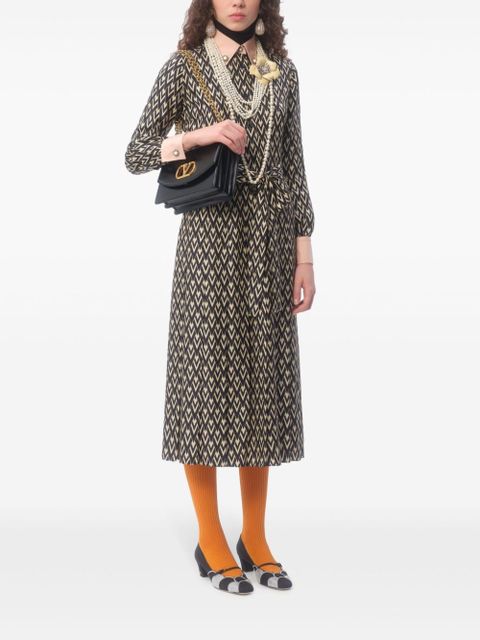 Valentino Garavani Toute La V midi dress - Black