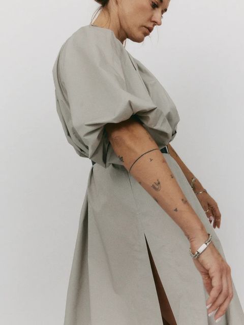 MUUV. sukienka bawełniana BUFFLE