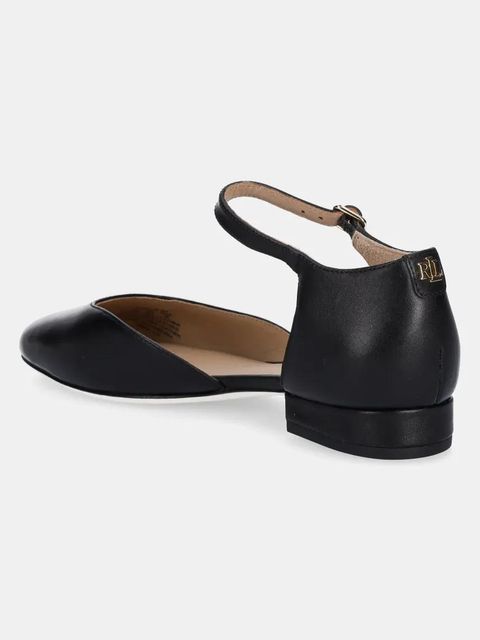 Lauren Ralph Lauren czółenka skórzane Emellie Mj kolor czarny na słupku 802961793001 - zdjęcie produktu nr 2