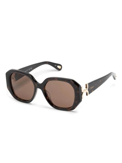 Chloé Eyewear Marcie square-frame sunglasses - Brown - zdjęcie produktu nr 2