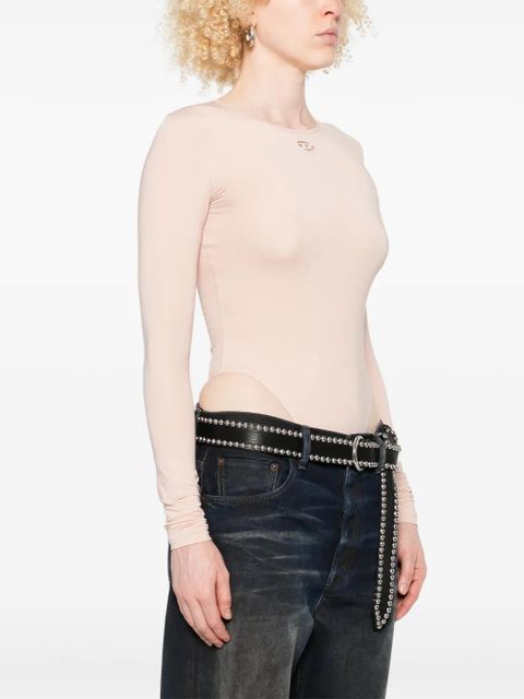 Diesel logo-motif bodysuit - Pink