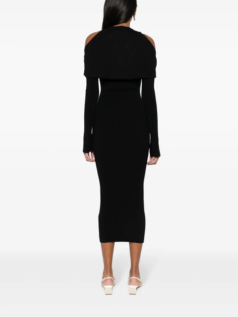 Jacquemus La Robe Doble midi dress - Black - zdjęcie produktu nr 2