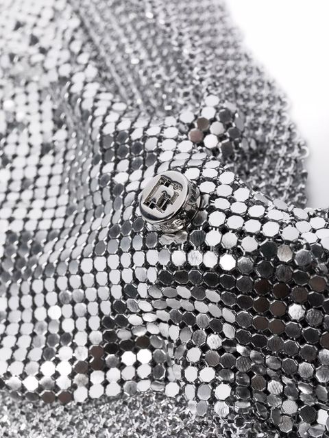 Rabanne draped mesh necklace - Silver