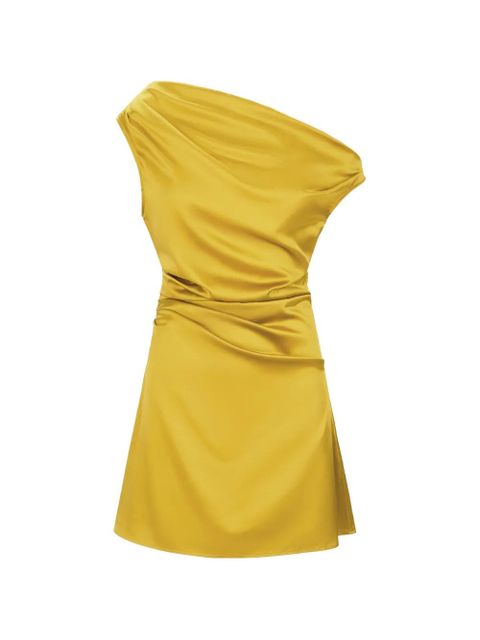 STAUD one-shoulder mini dress - Yellow - zdjęcie produktu nr 1