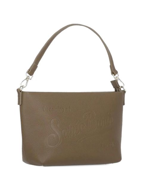 MC2 Saint Barth Aline embossed leather shoulder bag - Brown - zdjęcie produktu nr 1