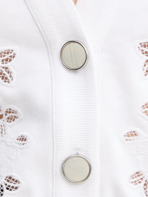 Guess kardigan damski kolor biały lekki W5GQ11 KCWY1