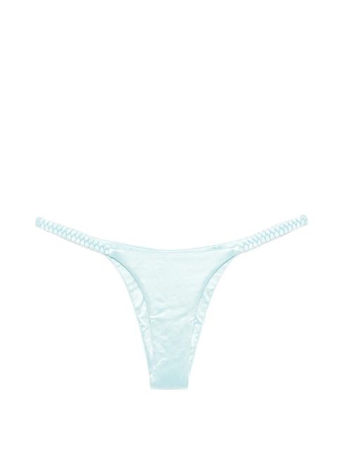 Isa Boulder weave side bikini bottom - Blue - zdjęcie produktu nr 1